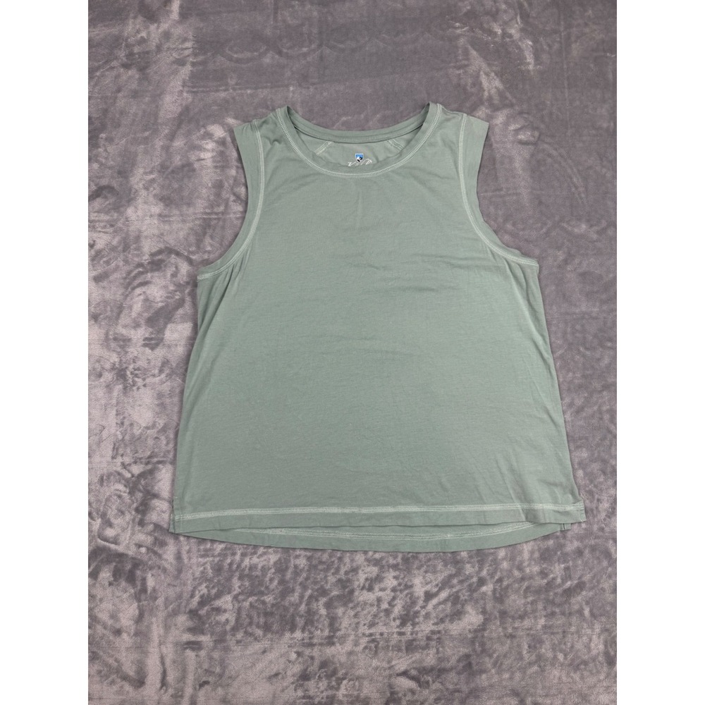 Kuhl Womens Sage Green Active Tank Top Sleeveless Crew Neck Hiking Shirt Size M